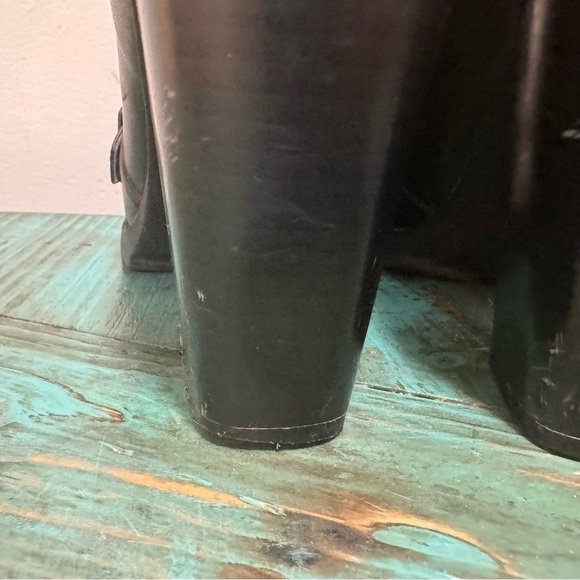 Vintage 725 Originals Black Chunky Heeled Loafers Size 9 - Picture 15 of 15